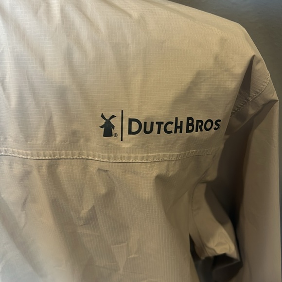 ✌️Tan Dutch Bros wind breaker/rain coat - Picture 8 of 10